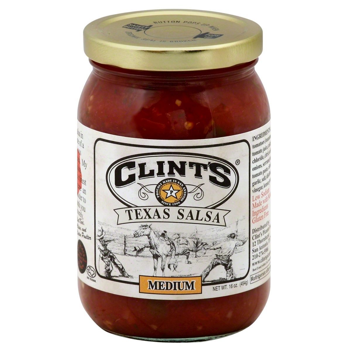 Clint's Texas Salsa Medium 16oz | Target