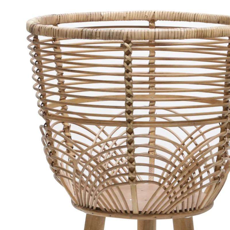 Abrahams 2 - Piece Wicker/Rattan Pot Planter Set | Wayfair North America