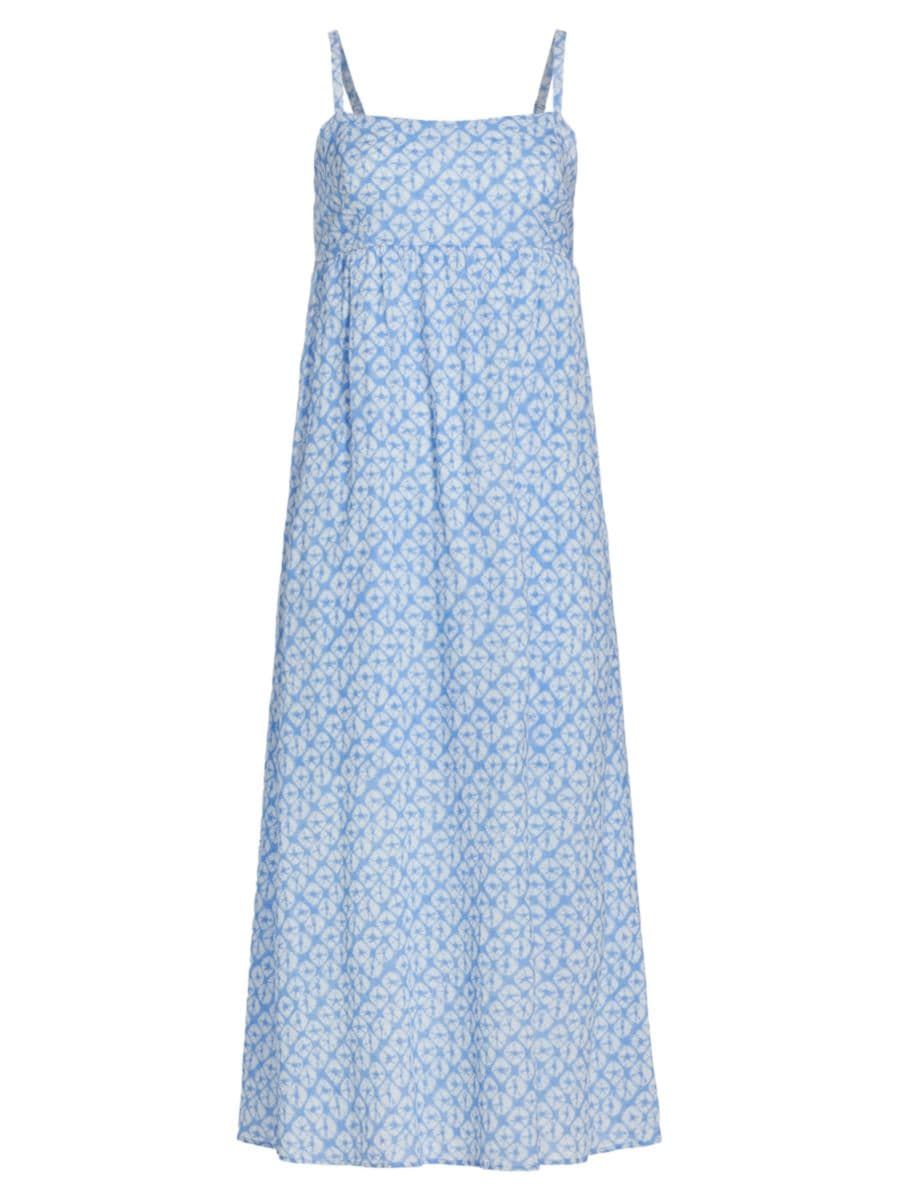 Flavia Printed Cotton Midi-Dress | Saks Fifth Avenue