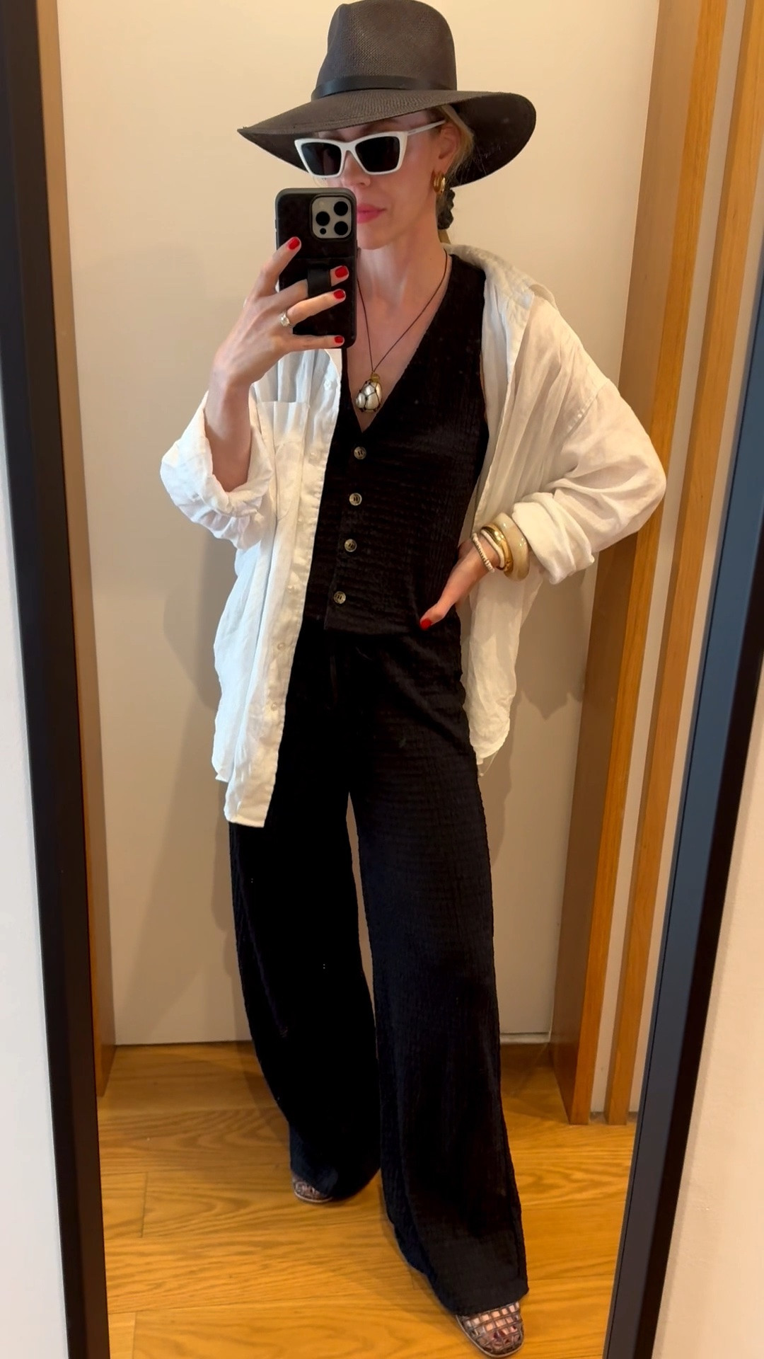Vest and pants matching set from @Zara on sale under $20! Dress this up for dinner with a blazer or wear the pants as a swim coverup. So cute and comfy

#LTKSaleAlert #LTKTravel #LTKSeasonal