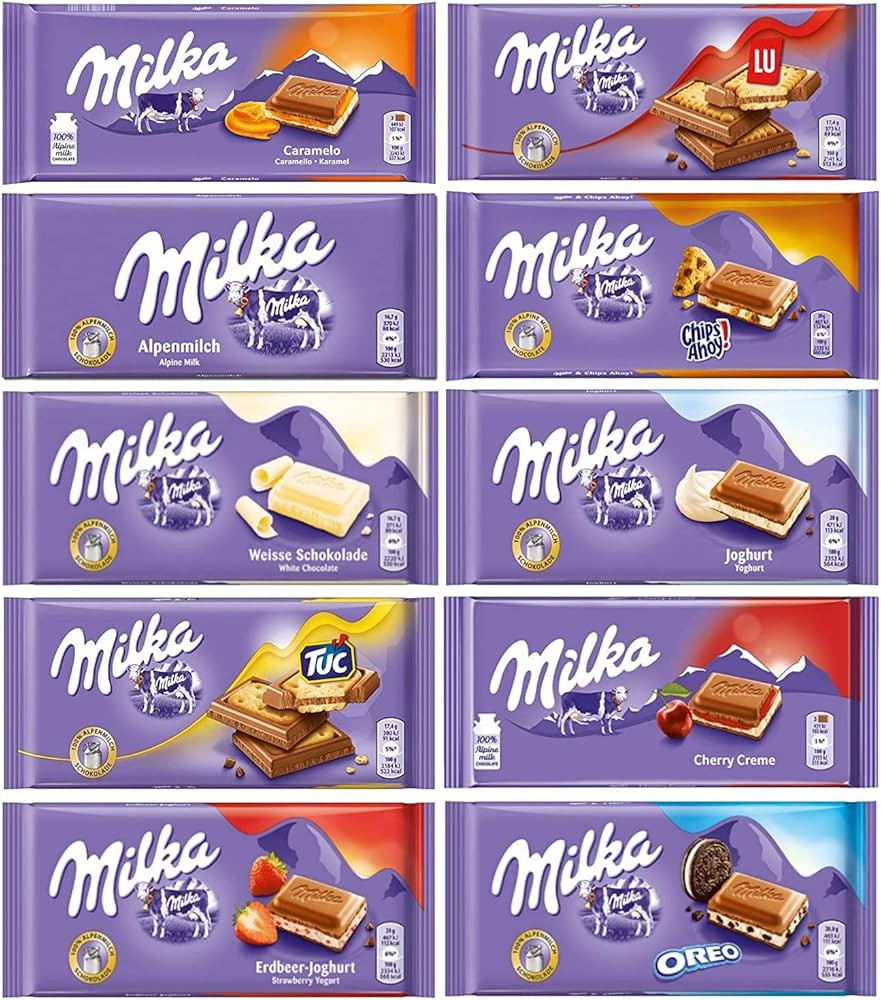 Milka Assorted Chocolates Variety Pack of 8 Bars (Bundle #2) | Amazon (US)