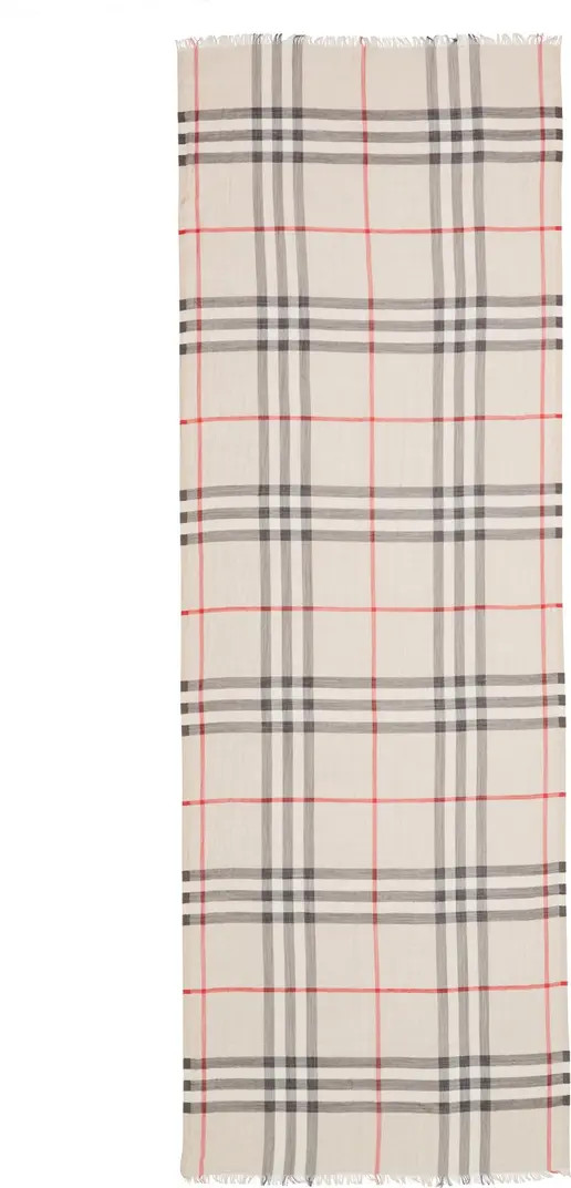 Giant Check Print Wool & Silk Scarf | Nordstrom