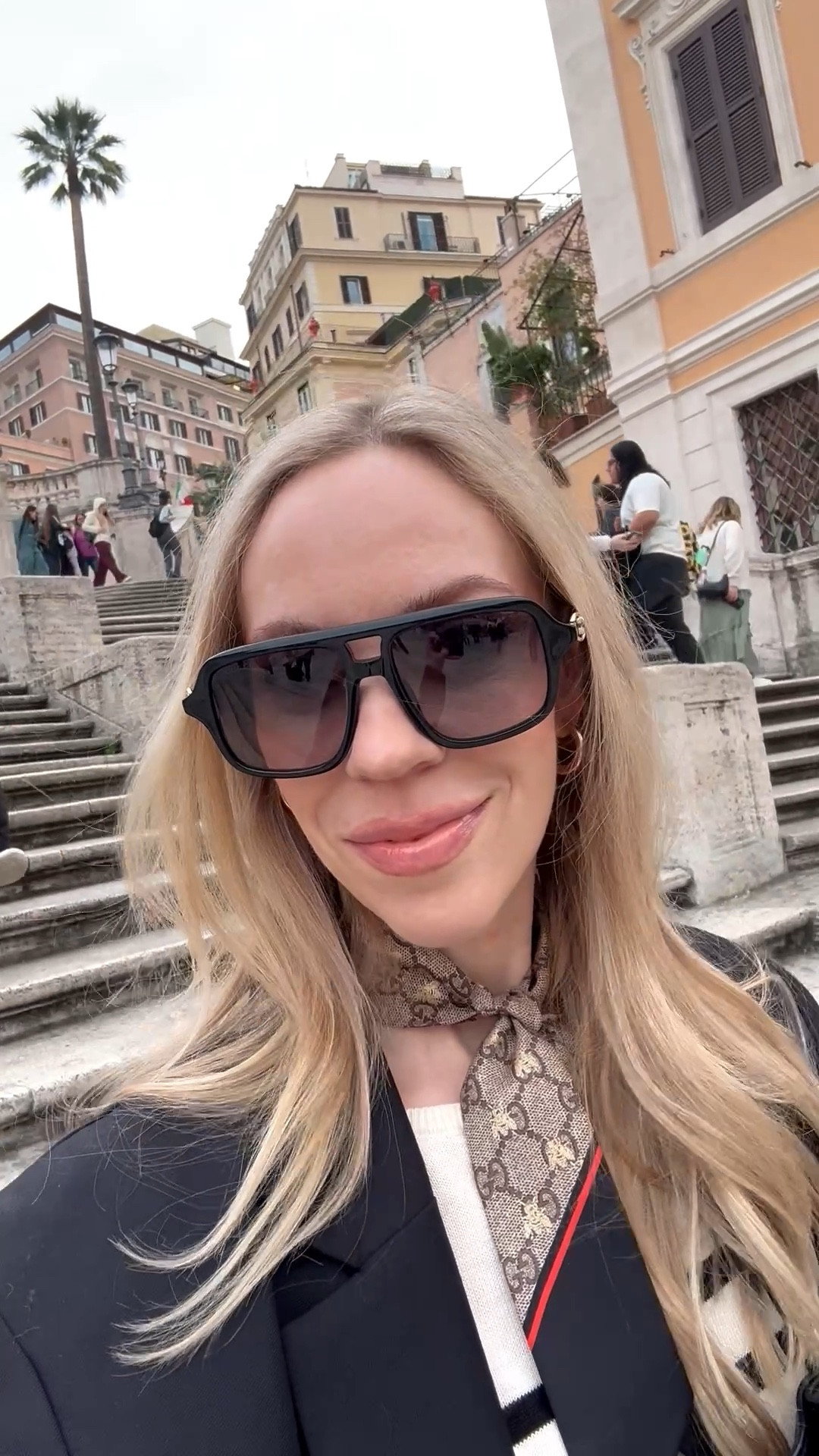 Gucci aviator sunglasses, Gucci silk scarf, travel lookk

#LTKootd #LTKTravel #LTKdayinmylife