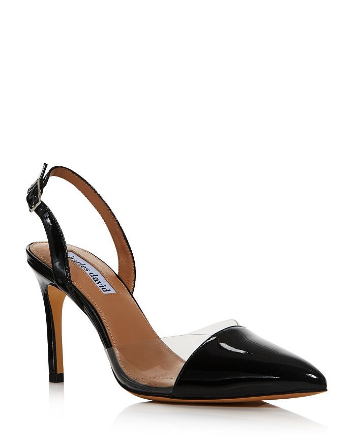Women's Daryl Leather & See-Through Slingback Pumps | Bloomingdale's (US)