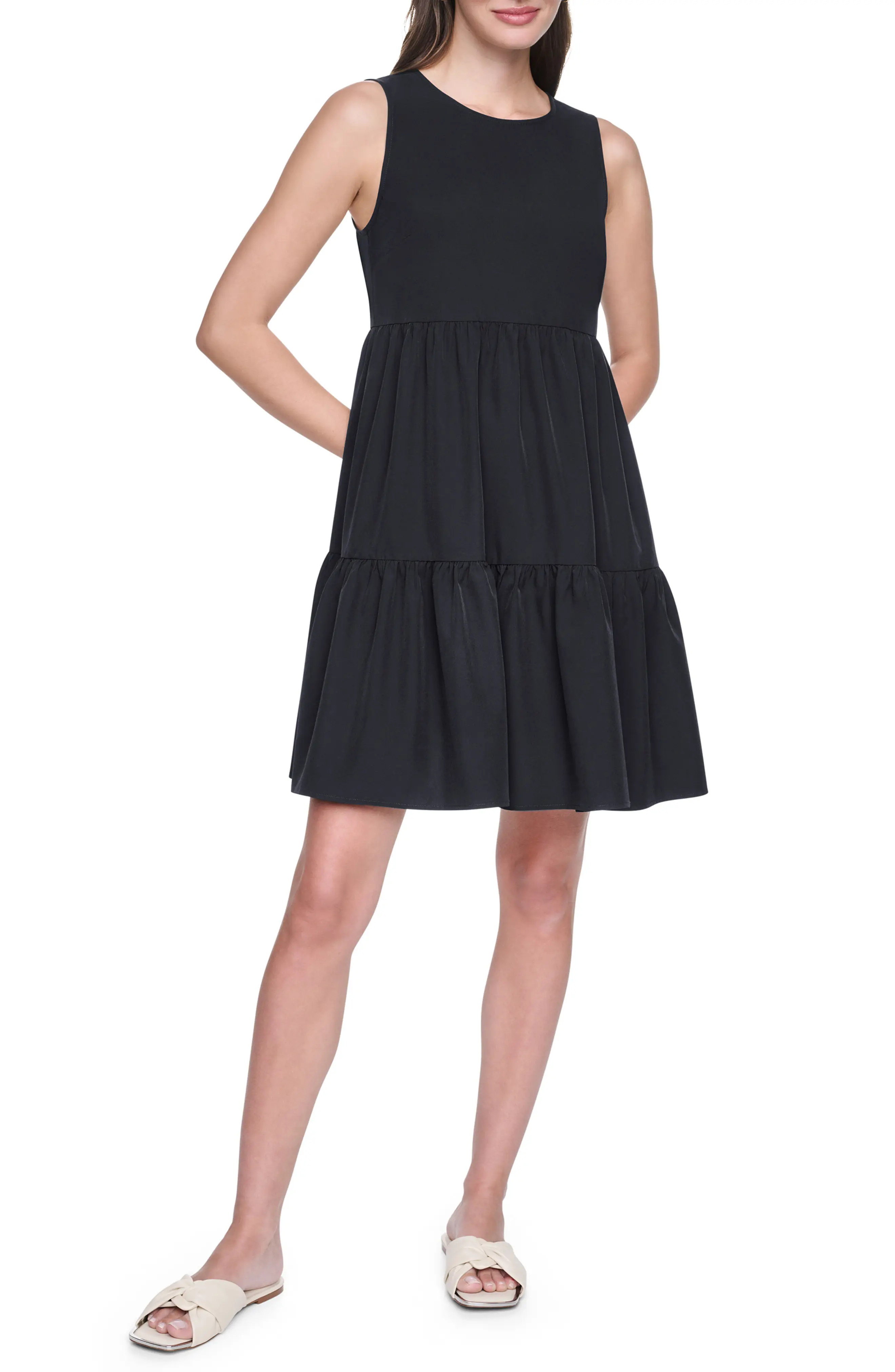DKNY Commuter Sleeveless Swing Minidress (Women) | Nordstromrack | Nordstrom Rack