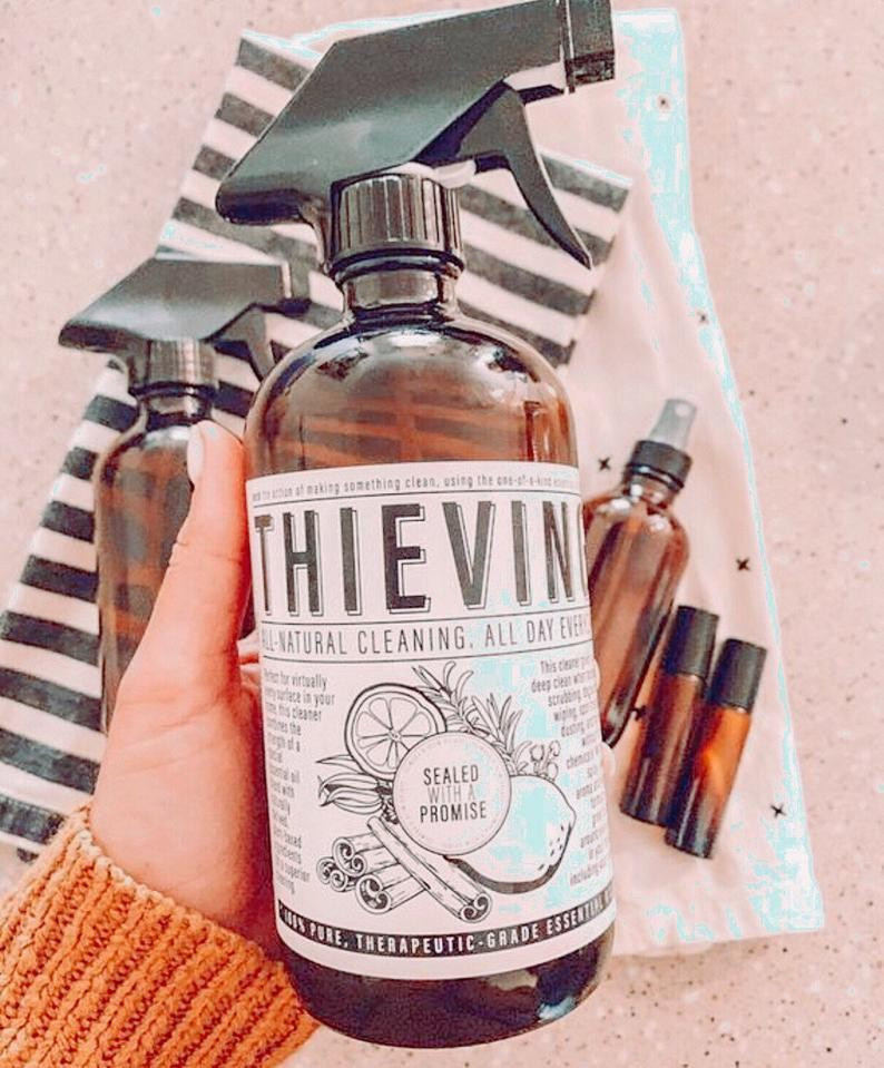 Thieves Cleaner Label  Household Cleaner  Spray Bottle Label | Etsy | Etsy (US)