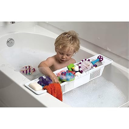 KidCo S372 Bath Storage Basket - Baby Bathtub Organizer (White) | Amazon (US)