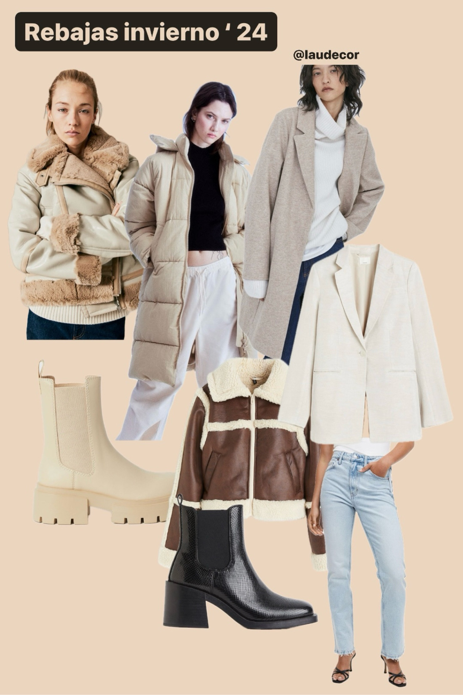 Una vuelta por las rebajas de invierno para montar un armario cápsula 🖤
#rebajas #armariocapsula 

#LTKsalealert