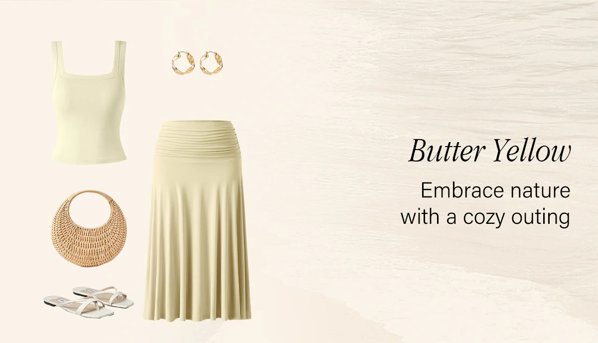 Flowy Side Ruched A-line Midi Skirt | OGLmove