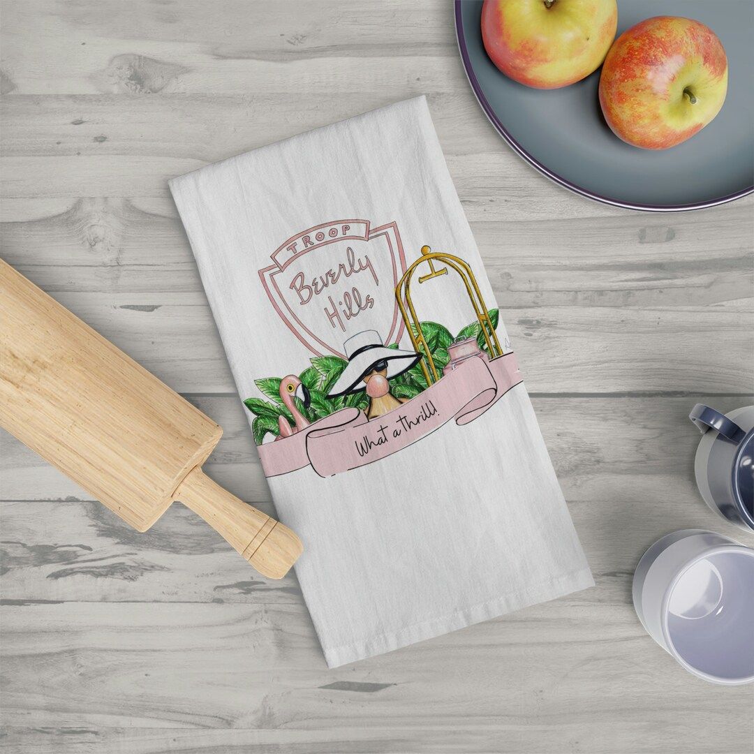 Troop Beverly Hills What a Thrill Tea Towel, Ladies Kitchen Towel, Troop Beverly Hills Tea Towel,... | Etsy (US)