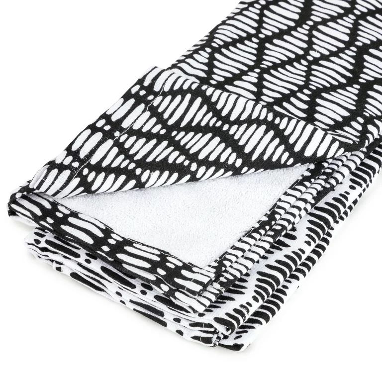 Thyme & Table Cotton Terry Kitchen Towels, Black White, 2-Piece Set | Walmart (US)