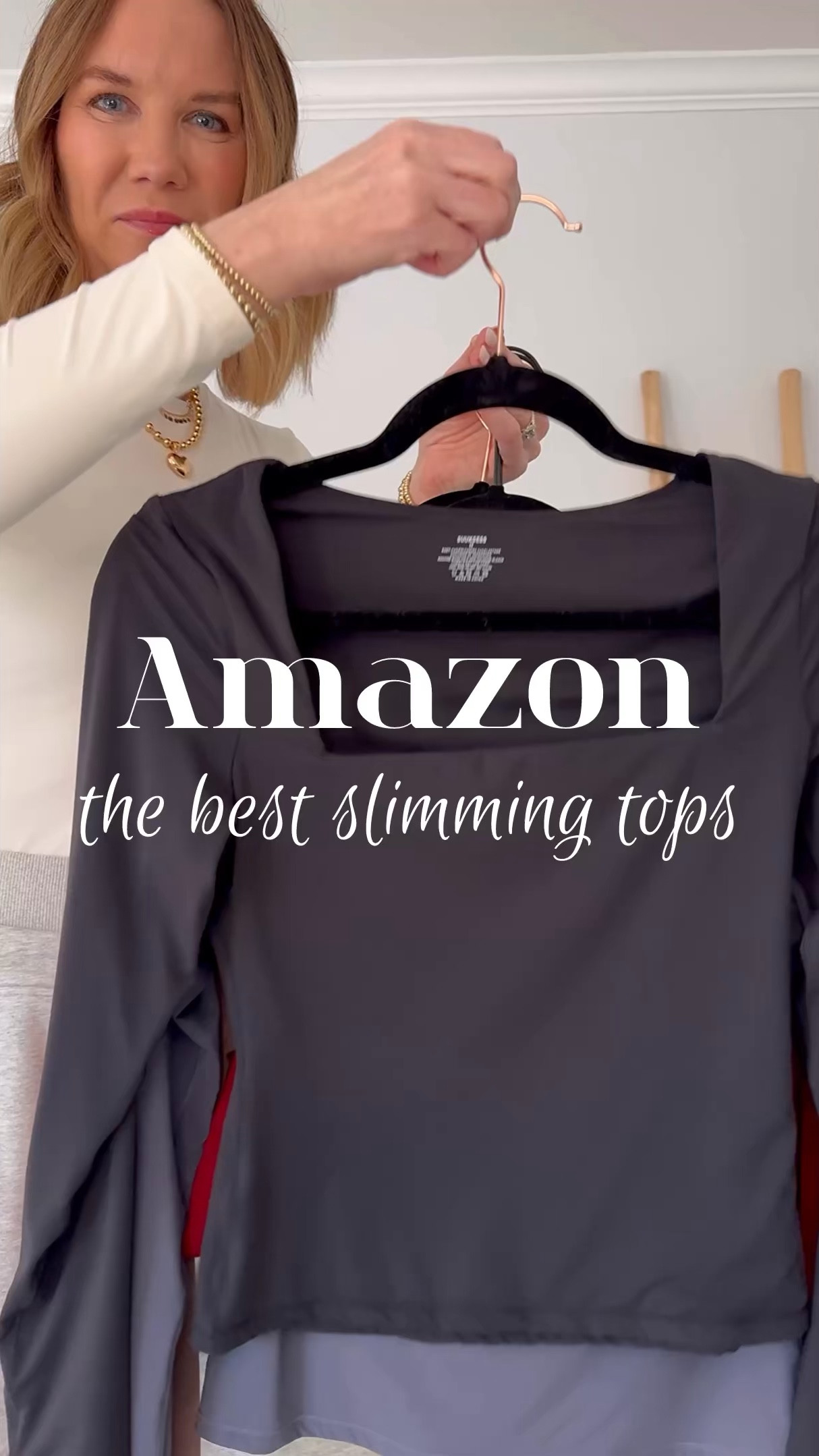 Amazon slimming tops size medium
Date night outfit, closet staple, workwear, wide leg trousers, layering tee

#LTKWorkwear #LTKWatchNow #LTKStyleTip