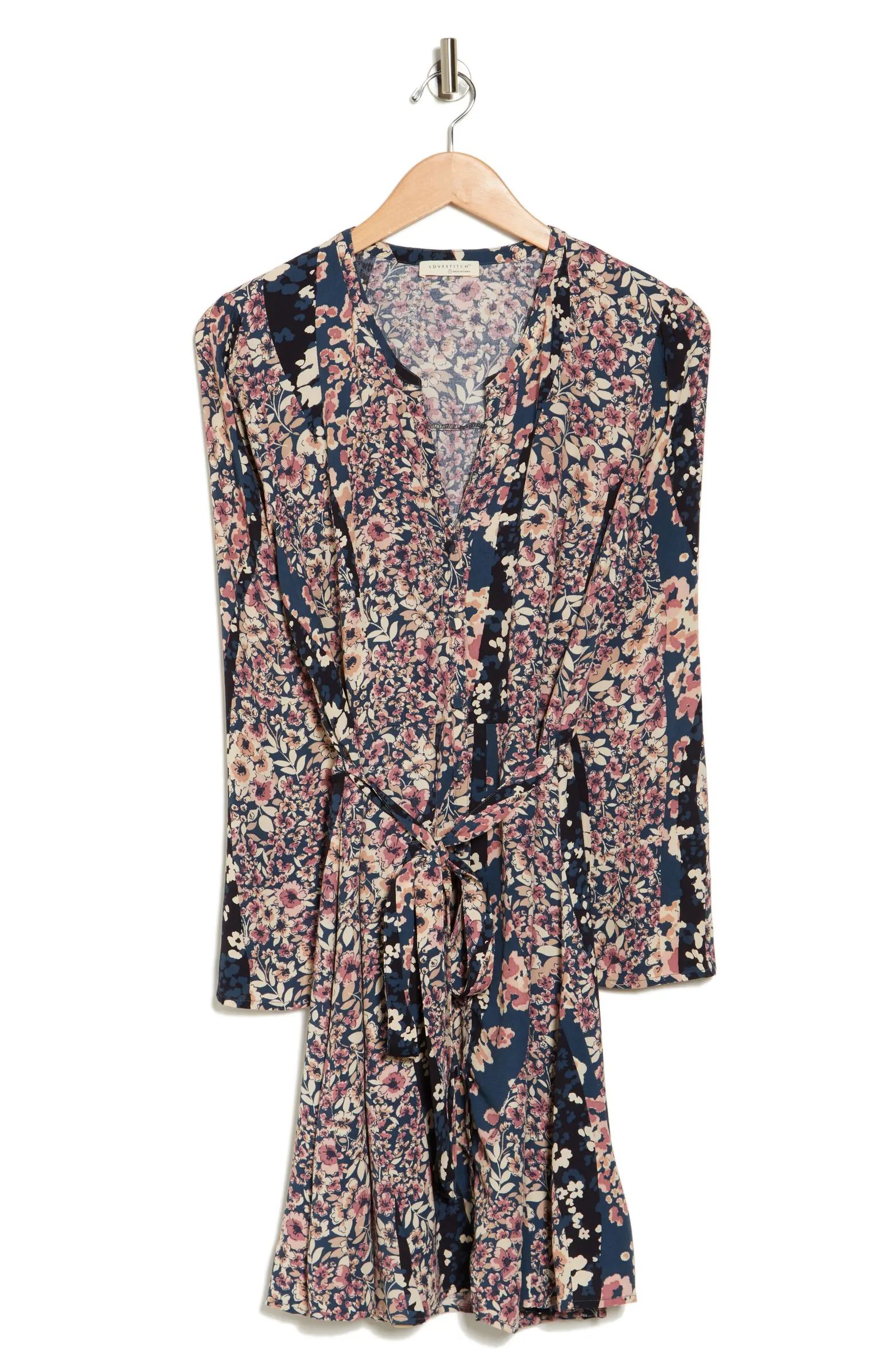 Lovestitch Floral Long Sleeve Minidress | Nordstromrack | Nordstrom Rack