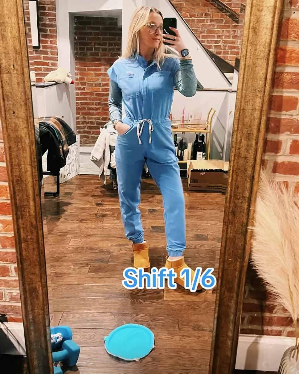 Nurse scrub outfit ideas #scrubs