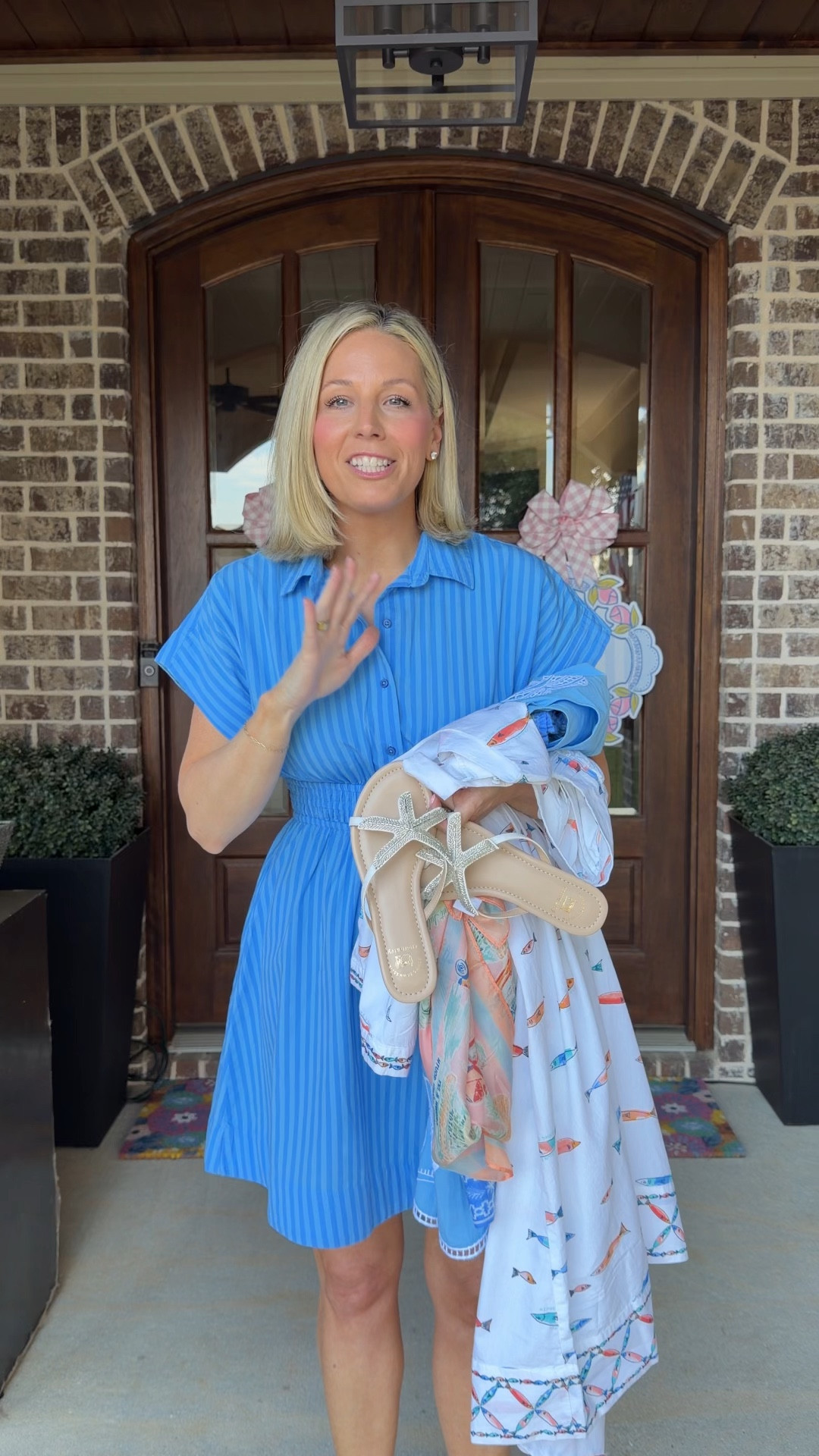 Belk collab! So good! Sewing down X Crown & Ivy. I did an XS in all and I wish I would have size up to a small or medium in the fish tank but everything else fit me good!! So so cute! Coastal chic but all on sale too! 

#LTKgrwm #LTKootd #LTKdayinmylife