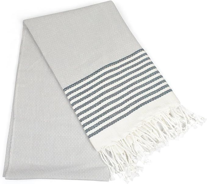 DII 100% Cotton Turkish Fouta Towel Highly Absorbent, Soft and Compact, Great for Beach, Travel a... | Amazon (US)