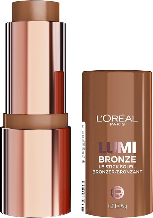 L'Oreal Paris Lumi Bronze Le Stick Soleil Bronzer Stick, Cream-To-Powder Bronzer For A Sunkissed ... | Amazon (US)