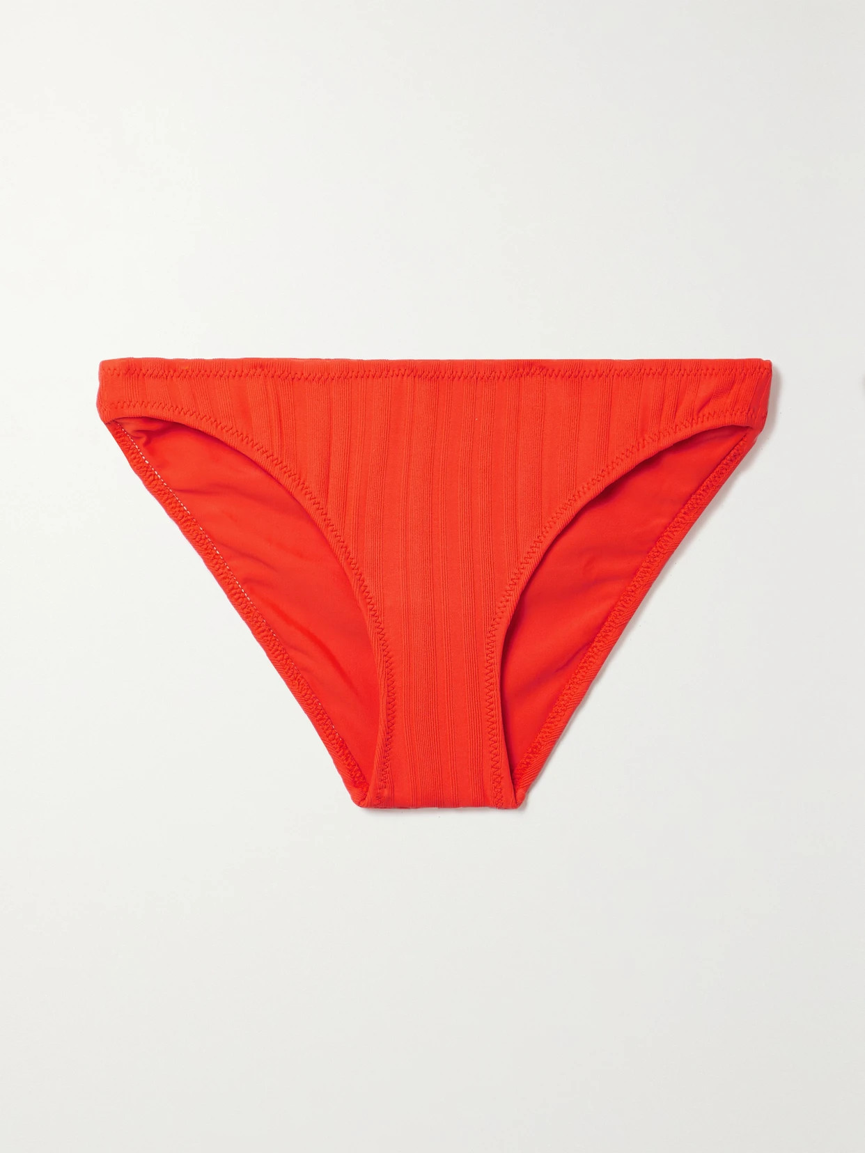 Solid & Striped - The Eva Ribbed Bikini Briefs - Red | NET-A-PORTER (US)