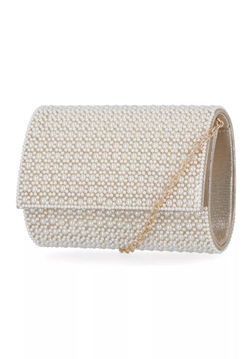 Alexis Microstone Flap Clutch | Belk