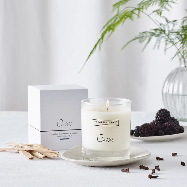 Cassis Signature Candle | The White Company UK & ROW