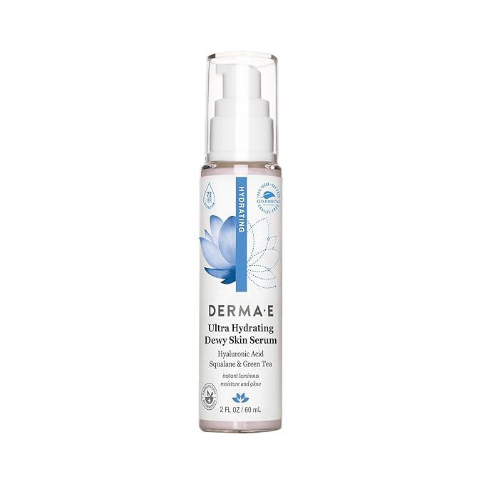 DERMA E Ultra Hydrating Dewy Skin Serum – Moisturizing Facial Treatment with Anti-Aging Squalan... | Amazon (US)