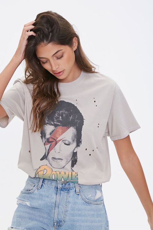 Distressed Bowie Graphic Tee | Forever 21 (US)