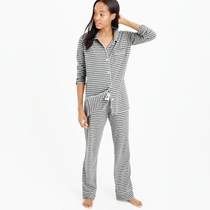 Petite dreamy cotton pajama set in stripe | J.Crew US