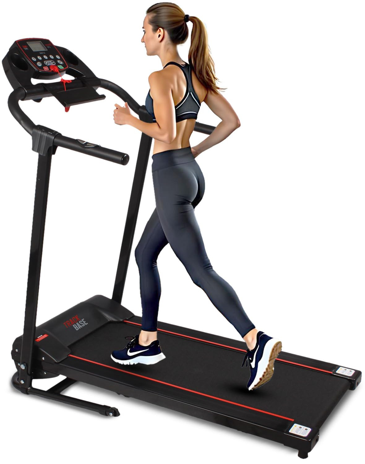 SereneLife Electric Folding Treadmill Exercise Machine - Smart Compact Digital Fitness Treadmill ... | Amazon (US)
