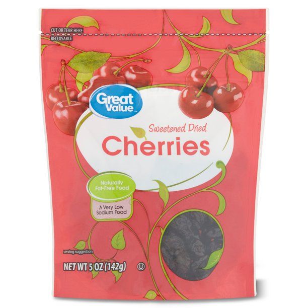 Great Value Dried Cherries, Sweetened, 5 oz | Walmart (US)