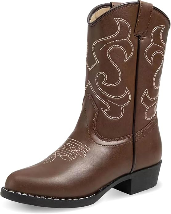 Premium Kids Cowboy Boots - Comfort Fit Toddler Cowboy Boots - Boys and Girls Cowboy Boots Durabl... | Amazon (US)
