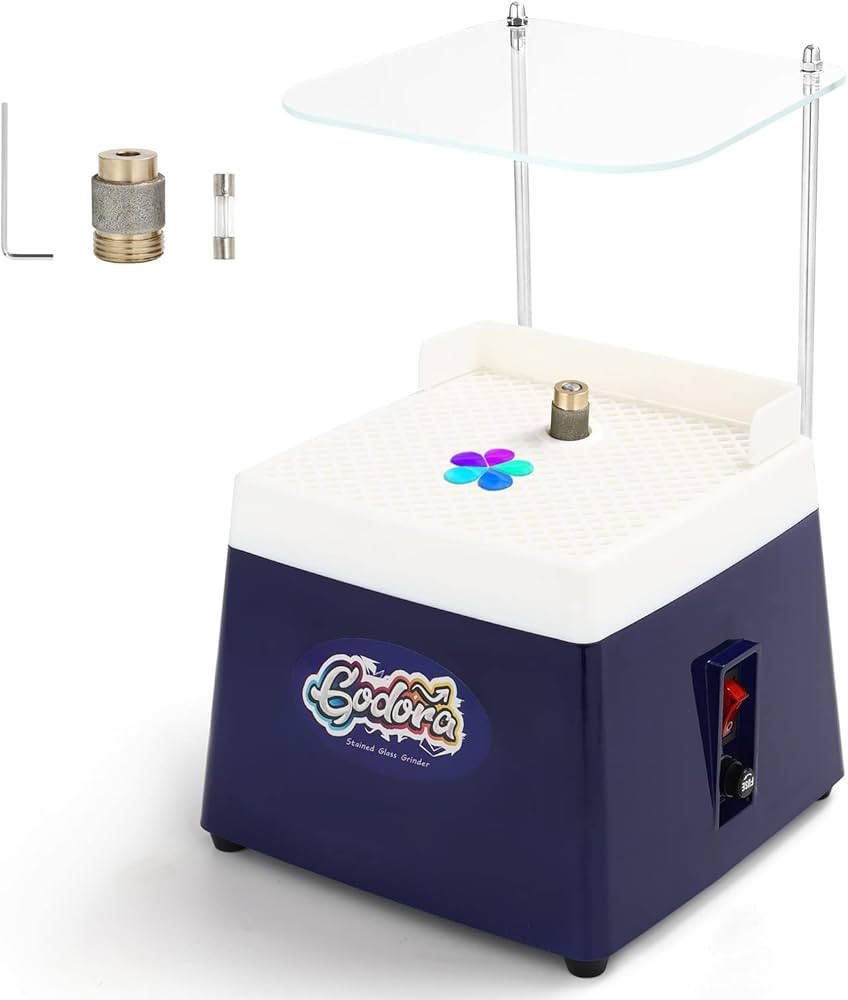 Godora Stained Glass Grinder, Mini Stained Glass Kit with 5/8" & 1" Grinder Bits, Widely Used for... | Amazon (US)