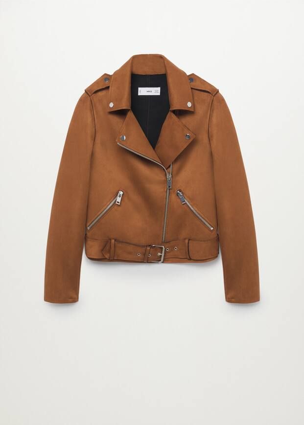 Saharian leather jacket | MANGO (US)