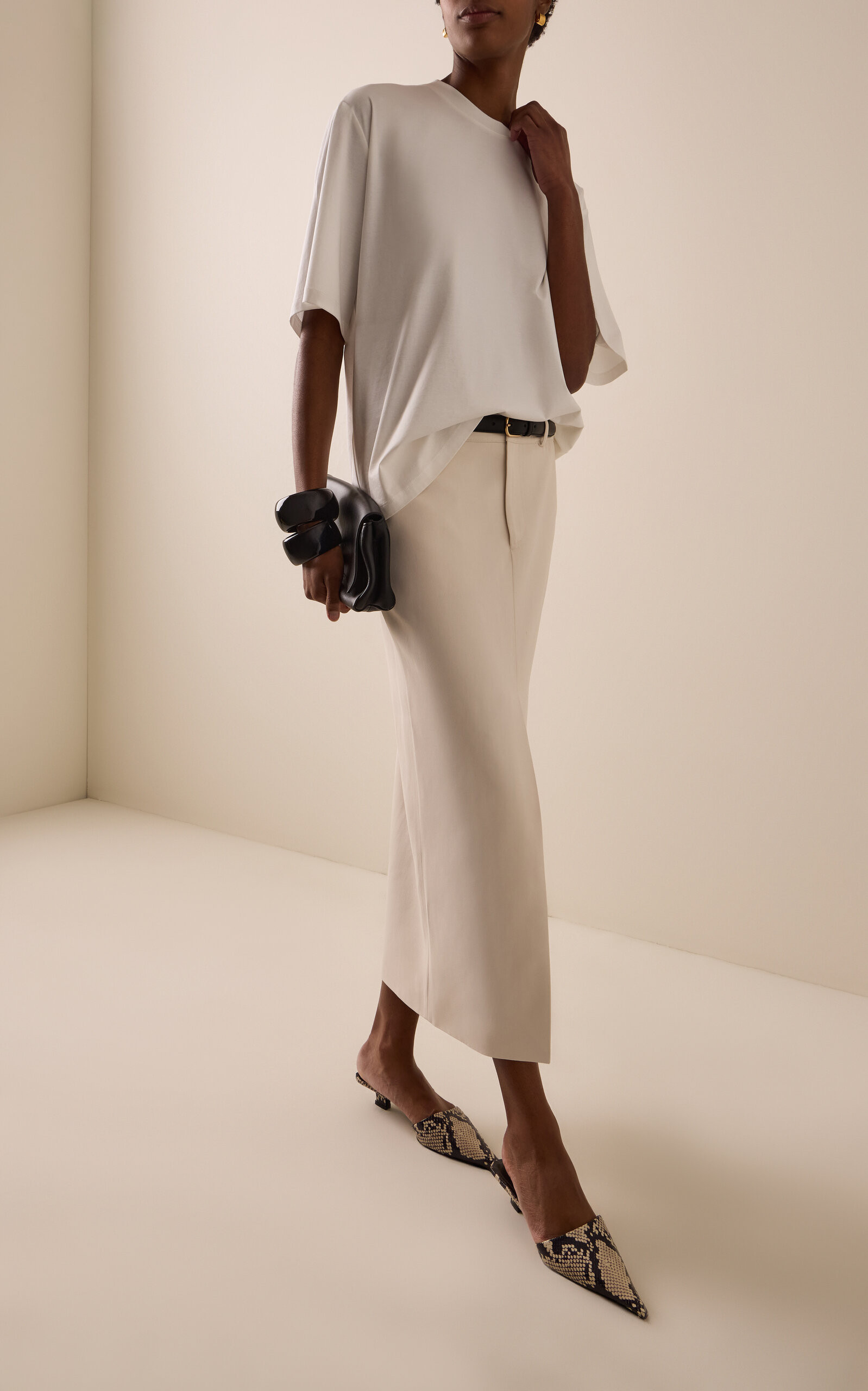 Maybelle Front-Slit Midi Skirt | Moda Operandi (Global)