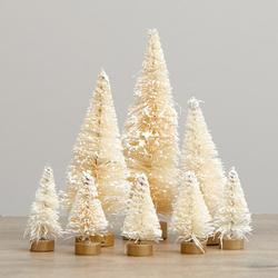 Assorted Frosted Cream Bottle Brush Trees | Walmart (US)