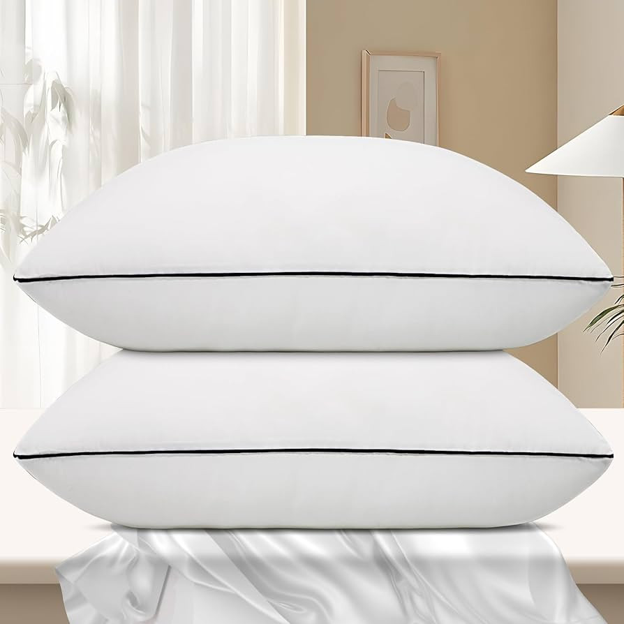 Hotel Collection Bed Pillows for Sleeping 2 Pack Standard Size Cooling Pillows Set of 2 for Back,... | Amazon (US)