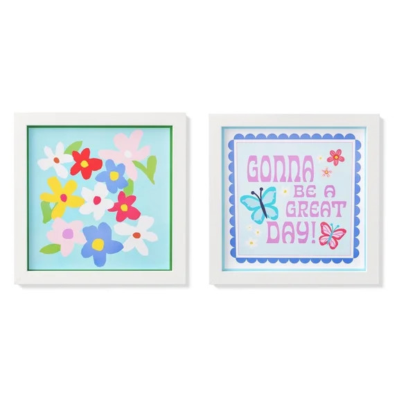 Mainstays Kids Great Day 2-Piece Framed Wall Art Set | Walmart (US)