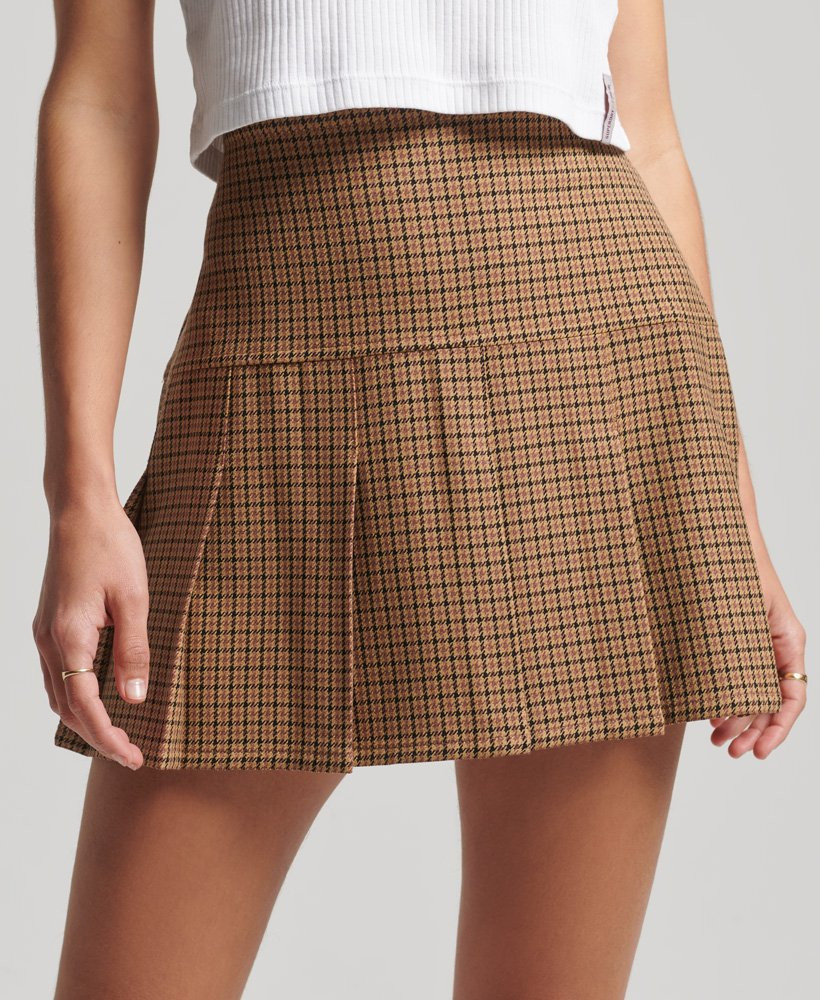 Vintage Tweed Pleat Mini Skirt | Superdry (UK)