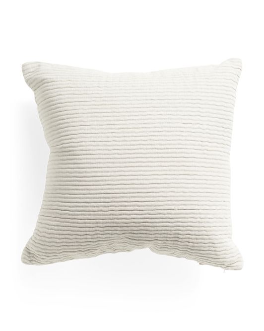 22x22 Ripples Gauze Pillow | TJ Maxx