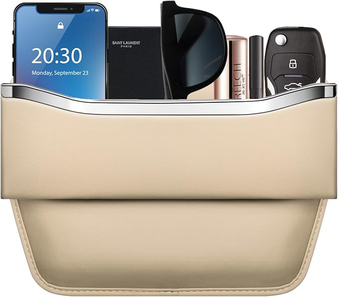 HOLDCY Car Seat Gap Filler Organizer - Leather Console Side Pocket Seat Storage - Stylish and Pra... | Amazon (US)