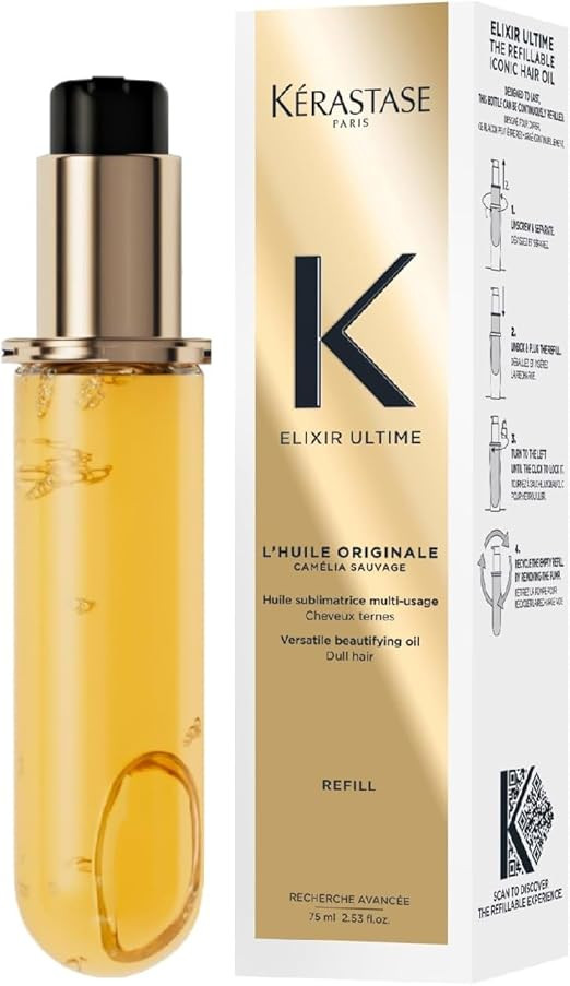 Kérastase Elixir Ultime Hair Oil, Nourishes Dull Hair, For All Hair Types, Strengthens and Prote... | Amazon (UK)