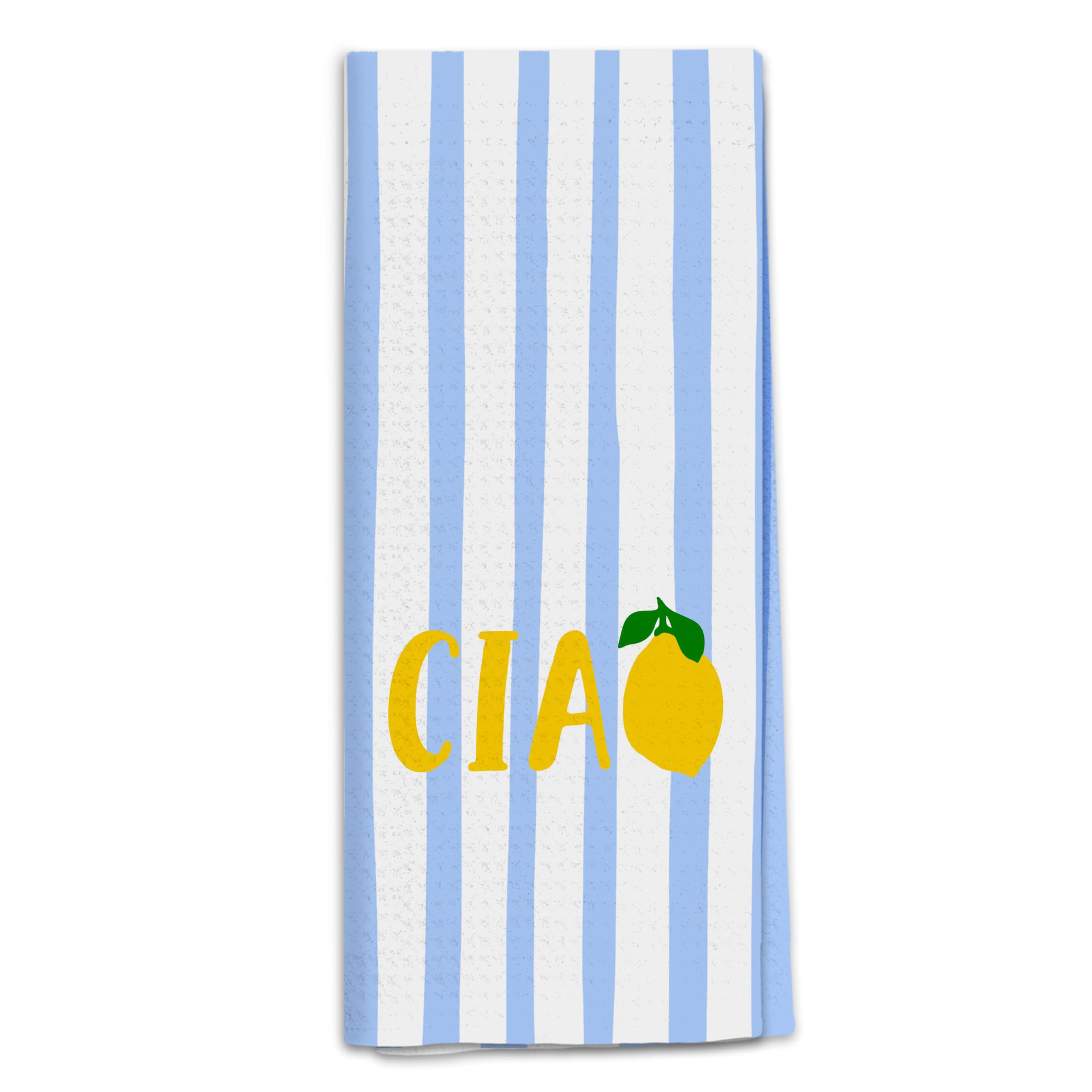 Trendy Italian Lemon Kitchen Towels, Lemon Gifts Dish Tea Towels for Kitchen, Blue and White Stri... | Amazon (US)