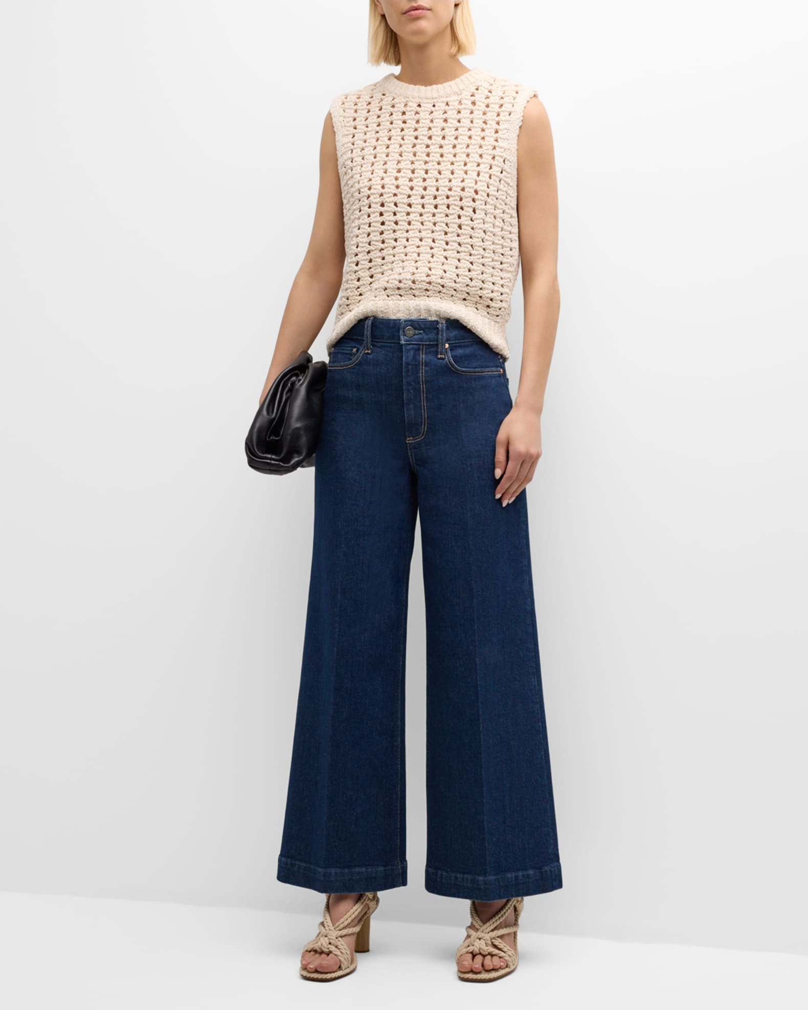 Tape Yarn Sweater Vest | Neiman Marcus