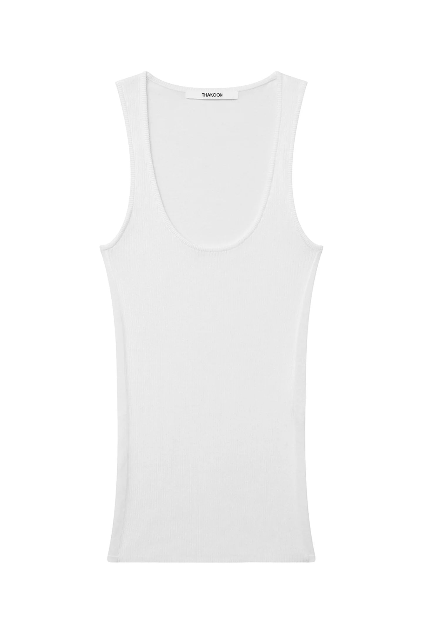 Stretch Knit Tank White | Thakoon