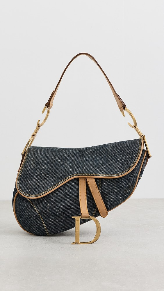Dior Denim Saddle Bag | Shopbop
