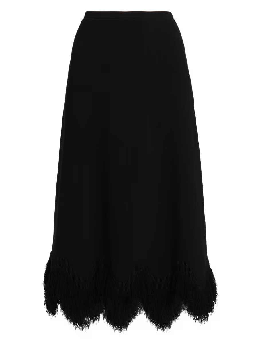 Shop Ulla Johnson Paulina Fringe Knit Maxi-Skirt | Saks Fifth Avenue | Saks Fifth Avenue