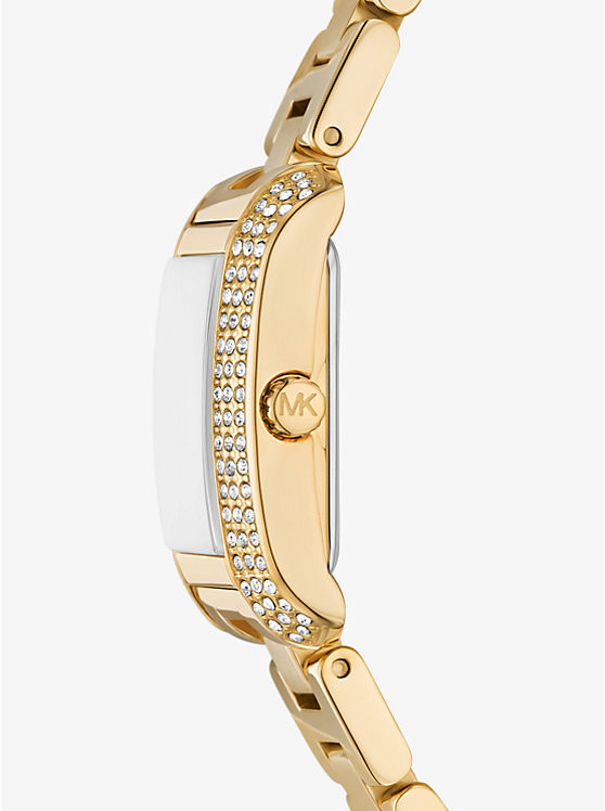 Mini Emery Pavé Gold-Tone Watch | Michael Kors US