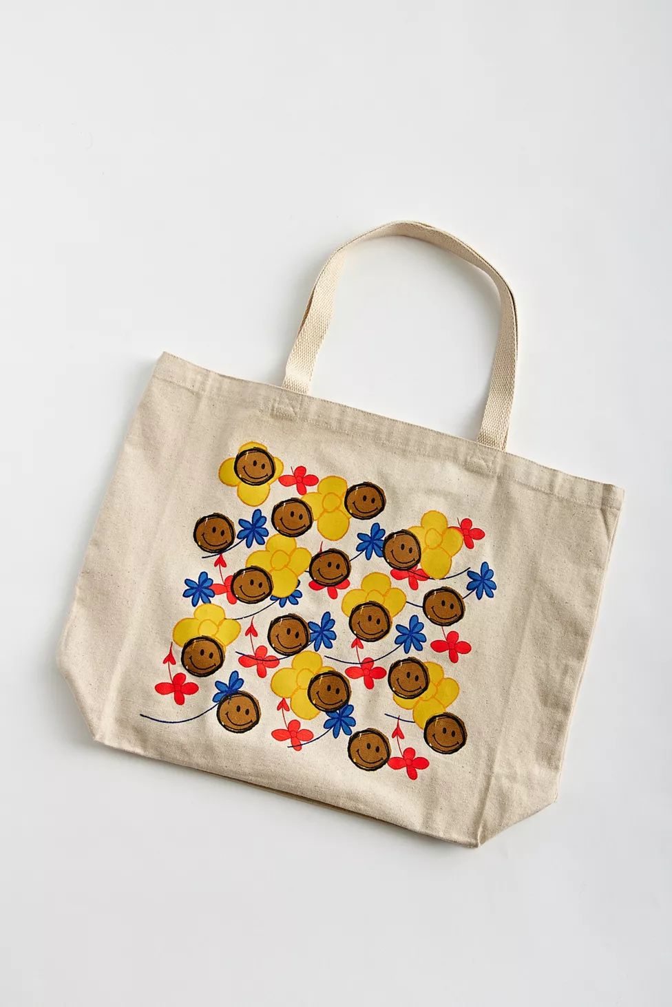 Ron Bass UO Exclusive Smile Canvas Tote Bag | Urban Outfitters (US and RoW)