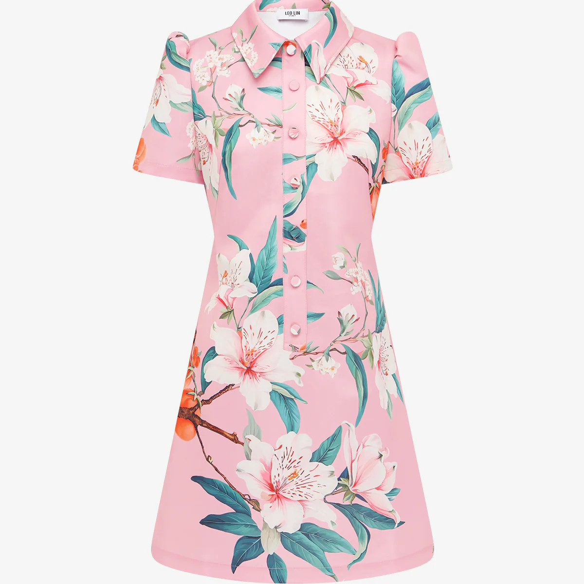 Brooke Mini Dress - Lavish Print in Pink | LEO LIN US