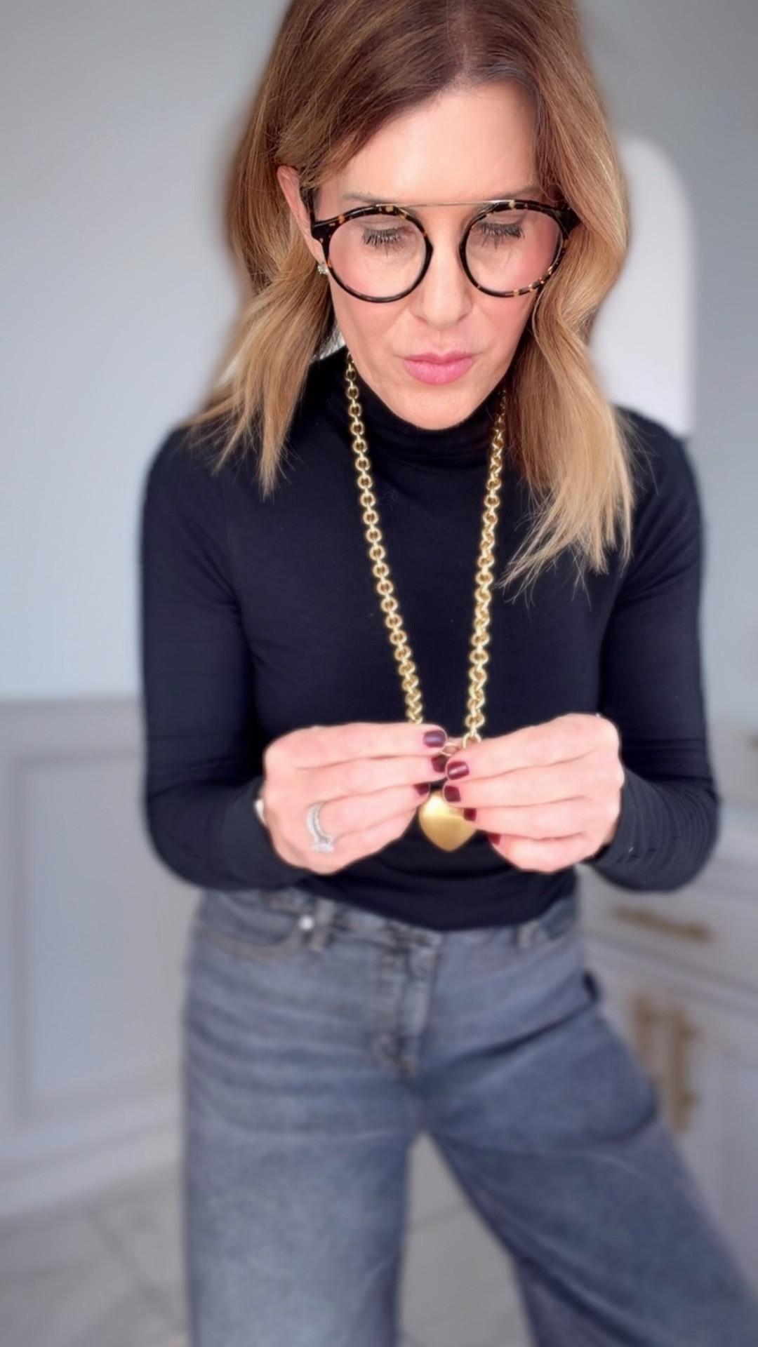 Puffy heart necklace 

#LTKOver40