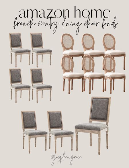 French country dining room chair finds on amazon! Budget friendly finds. Coastal California. California Casual. French Country Modern, Boho Glam, Parisian Chic, Amazon Decor, Amazon Home, Modern Home Favorites, Anthropologie Glam Chic.

#LTKFind #LTKhome #LTKstyletip